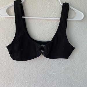 Black two piece swimsuit